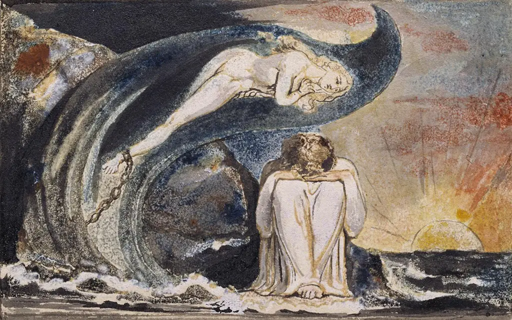 Plate 4 of Visions of the Daughters of Albion in Detail William Blake